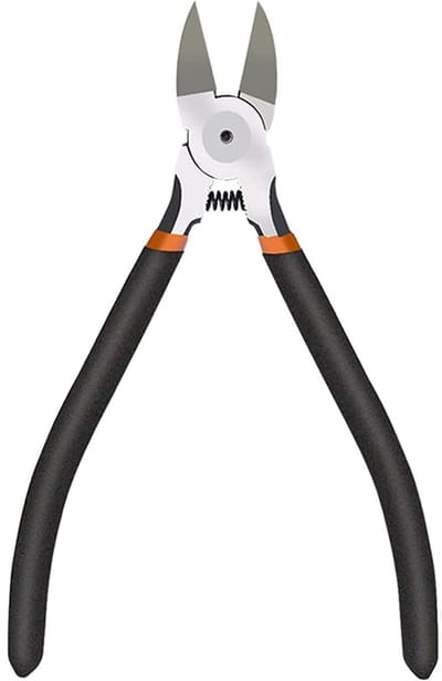 TOVBMUP Precisie zijkniptang - 6 inch elektronicadraadtang - Kleine extra scherpe precisiekniptang - Geschikt voor modelbouw, dunne draad, elektronica, kabelbinders - Zwart