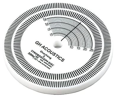 Golden crown - Vinyl platenspeler - Hoogwaardige stroboscoopschijf - Antislip - Duurzaam acryl - Perfect voor muziekliefhebbers - Compact ontwerp
