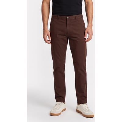 Calvin Klein Straight Cotton Twill Pant Rich Brown Taglia: W30L30 | Pantaloni chino Outlet | Uomo | Marrone