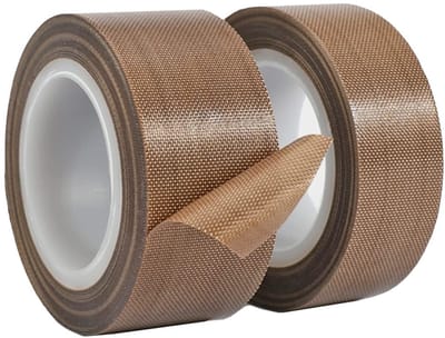 Hoge Temperatuur Hechtband - 2 Rollen van 20mm x 10m - Hittebestendige Teflon Tape voor Vacuüm Apparatuur, Handsealen en Pulssealen
