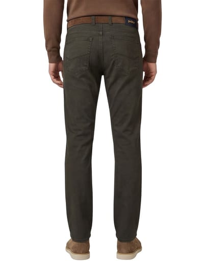 Gardeur Broek Bill Everyday Fine Patterned Cotton Soft Touch Comfort Stretch Khaki / male