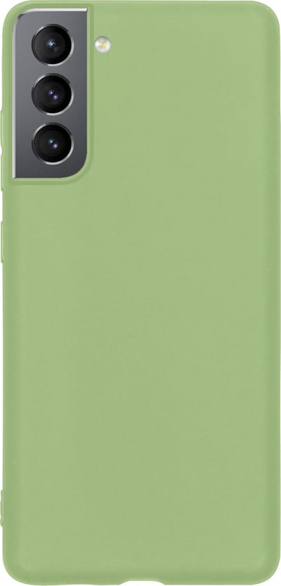 Hoes - Geschikt voor Samsung Galaxy S21 FE - Sterk & Shockproof - Hoesje Cover - Siliconen Case - Groen