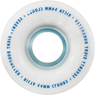 Skateboard Wielen - Cruiser Wielen - Soepel Cruisen - Zacht Urethaan 78A - 56mm - Wit