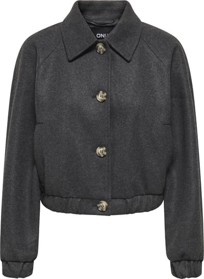 Only Jas Onlnancy Life Collar Jacket Cc Otw 15321922 Dark Grey Melange Dames Maat - S