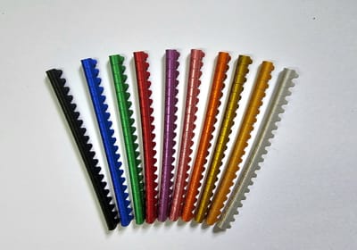 Aluminium vogelringen - knijpringen - voetringen 3 mm (Assortie 3x20 stuks)