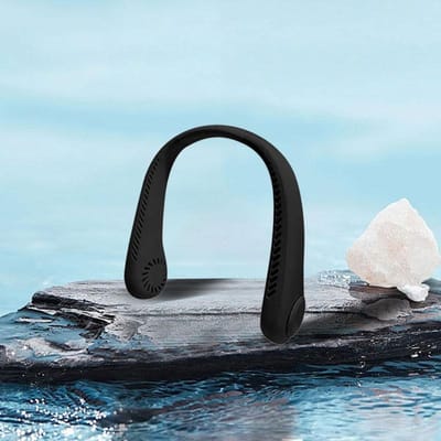 Mini Leafless Hangende Nekventilator Handige 1200mAh 3 Windsnelheden USB Oplaadbare Koelventilator Geschikt voor Buitensporten