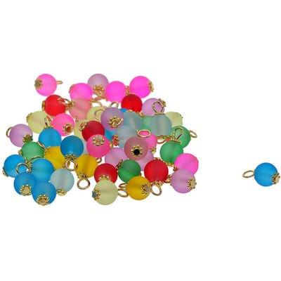 50 stuks mix kleur matglas kralen hanger charme sieraden ingrediënten zilveren pin 14x8mm