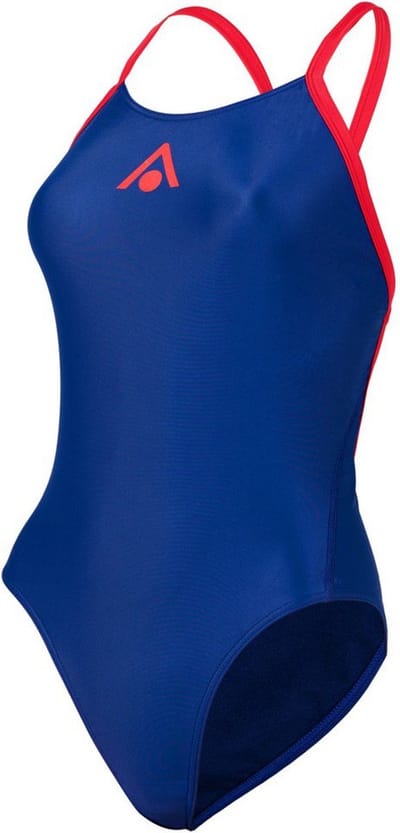 Aquasphere Essential Wide Back - Badpak - Dames - Blauw/Rood - 32