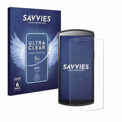 Savvies - Screenprotector voor Urovo DT50 5,7" - Folie Beschermfolie transparant 6 Stuks