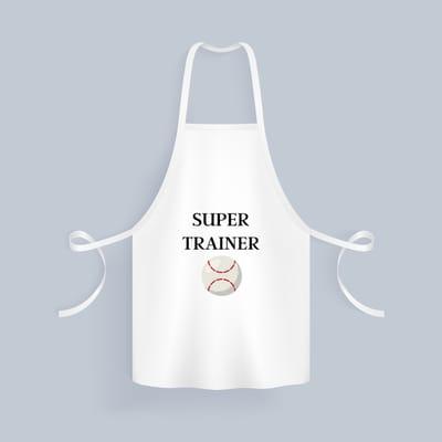 Akyol - super trainer Keukenschort - Sport - coach - honkbal - trainer - geschenk - verjaardag - love gift - 82 bij 71 cm