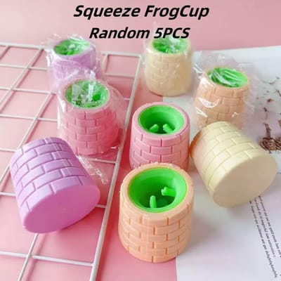 Knijp Goed Kikkerbeker Anti Stress Pop Up Grappig Schattig Kawaii Kinderspeelgoed Mop Decompressie Fidget Sensorisch Stressverlichtend Cadeau
