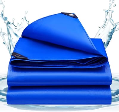 Dekzeil Waterdicht - Afdekfolie Zeil - Buiten Beschermen - Uv-Bescherming Regen - 2 x 3 m - Blauw