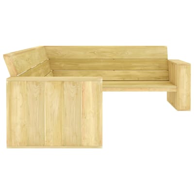 vidaXL - Tuinhoekbank - 239 - cm - geïmpregneerd - grenenhout
