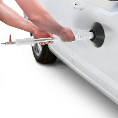 Stervia Luchtpneumatische deuktrekker - Voor Autodeuken - 3 Zuignappen - Zilver
