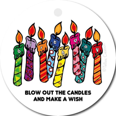 Tallies Cards - kadokaartjes  - bloemenkaartjes - Verjaardagskaarsjes - Popart - set van 5 kaarten - verjaardagskaart - verjaardag - felicitatie - proficiat - 100% Duurzaam