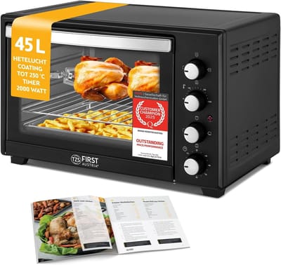 RONN® Heteluchtoven - Oven - Airfryer Oven - Zwart - 56cm x 41cm x 35cm; 9.8 kg