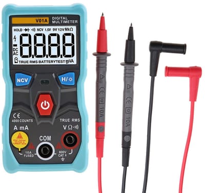 Digitale Multimeter met True RMS en Achtergrondverlichting voor Nauwkeurige Stroom- en Spanningsmetingen