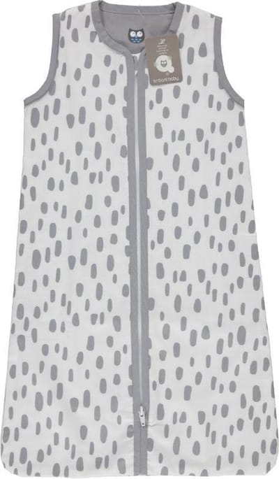 Briljant Baby Slaapzak Zomer Baby Dots - 70 cm - Wit/Grijs - Baby Zomerslaapzak