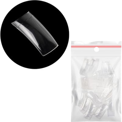 Allepaznokcie - Glazen Tips - Korte Pocket Nr 1 - 60 Stuks