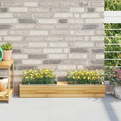 vidaXL - Bloembakken - voor - europallets - 12 - st - 36x13,5x9,5 - cm - PP - grijs