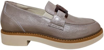 DL Sport 7030 Svezia Tasso Elast 60 Pan Instapper Licht Taupe Lak Leer Dames - Taupe - 39