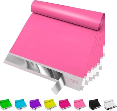 100 Stuks Roze Verzendzakken 25x30cm Postzakken voor Kleding en Kleine Zendingen