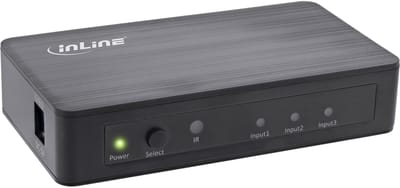 InLine® HDMI 3-Poorts Switch, 4K2K@60Hz, HDCP 2.2