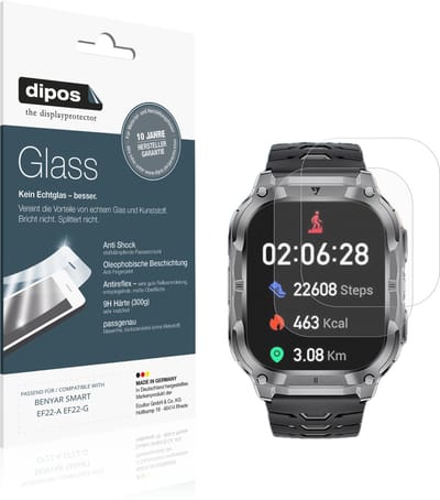 dipos – 2x Matte Pantserfolie geschikt voor BENYAR SMART EF22-A EF22-G | 9H Screenprotector