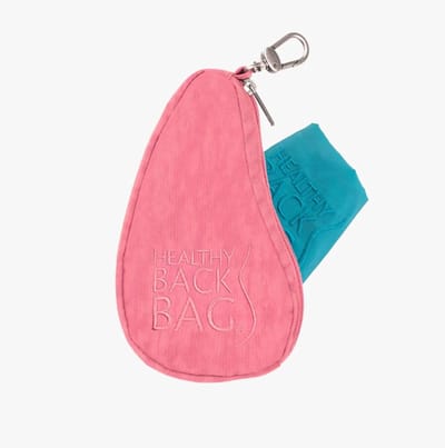 Healthy Back Bag Nylon Pouch met Opvouwbare Shopper Calypso Pink