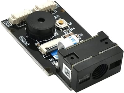 Barcode Scanner - QR Code Module - Snel Scannen - Geavanceerde Decodering - 10 x 9 x 5 cm - Zwart