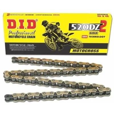 Motorfiets rolketting D.I.D 520Dz2(G&B) X 112 Mail. Rj