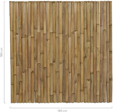 Masters of Bamboo® Bamboemat Deluxe - 180 x 180 cm - Naturel - Bamboe schutting op rol - Bamboe mat