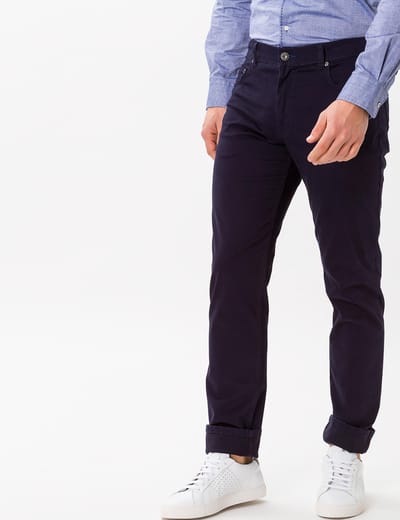 Brax Heren Broek  Style COOPER FANCY, donkerblauw, maat 46/32