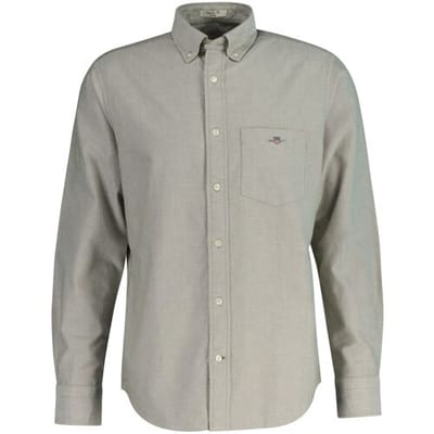 casual overhemd Gant Regular Fit effen groen
