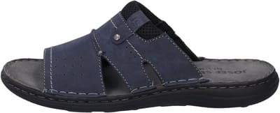 Josef Seibel - VINCENT 07 - Heren slippers - Kleur: Blauw - Maat: 46
