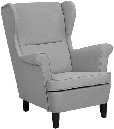 ABSON - Fauteuil - Grijs - Polyester