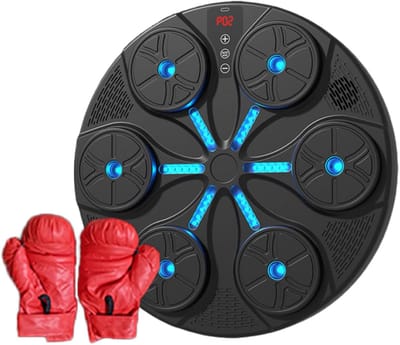 Muziek Boksen - Slimme Trainingsapparatuur - Thuis Fitness - Met LED-verlichting - Wandgemonteerd - Zwart