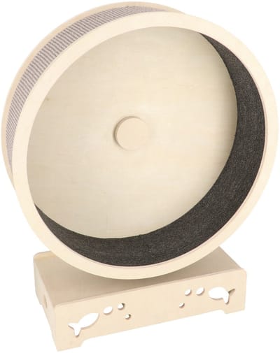 Adori Kattenloopwiel - Kattenspeelgoed - Ø75x33x93 cm Natural Grijs Medium