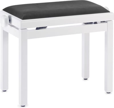 Stagg Klavierbank, White Satin black - Piano bank