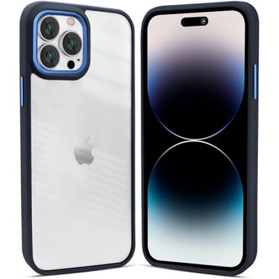 Coverzs telefoonhoesje geschikt voor Apple iPhone 11 Pro solid bumper hoesje - optimale bescherming - mat - transparant / blauw