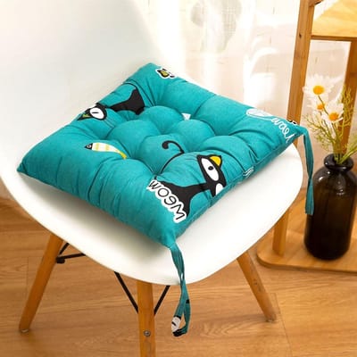 Tuinstoelkussens Set - Zitkussens Buiten - Comfortabel Zitten - Met Bevestigingslinten - 40x40 cm - Zoals Afgebeeld