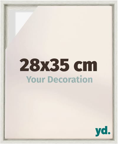 Your Decoration - Baklijst 28x35 cm - White Wash - Baklijst voor Canvas - MDF - Lyon