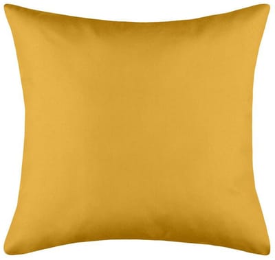 Stof Textile sierkussen Hawaii - okergeel - 40 x 40 cm - bank kussens - binnen/buiten - polyester