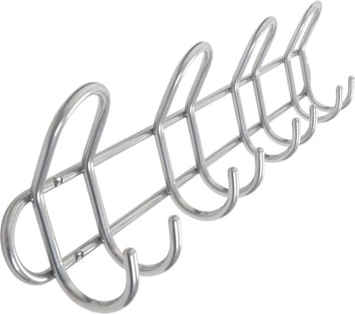 HOME It® kapstok met 4 haken Ø8 mm x 54,5×6,5 x 13 cm satijn