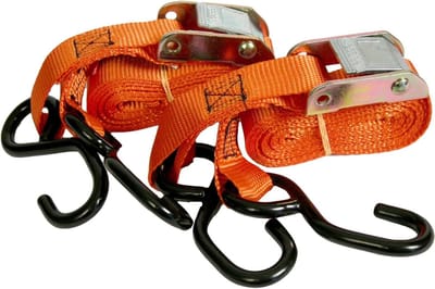 Spanbanden Motor - Bevestigingsriemen - Transport Zekeren - Met S-haken - 3 meter - Oranje Zwart