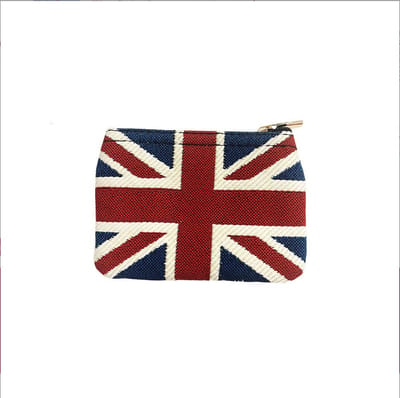 Ritsportemonnee - luxe gobelinstof - Union Jack - Engelse Vlag