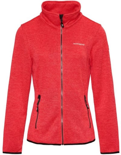 Nordberg Andrea Fleece Vest - Dames - Rood Melange - Maat 4XL