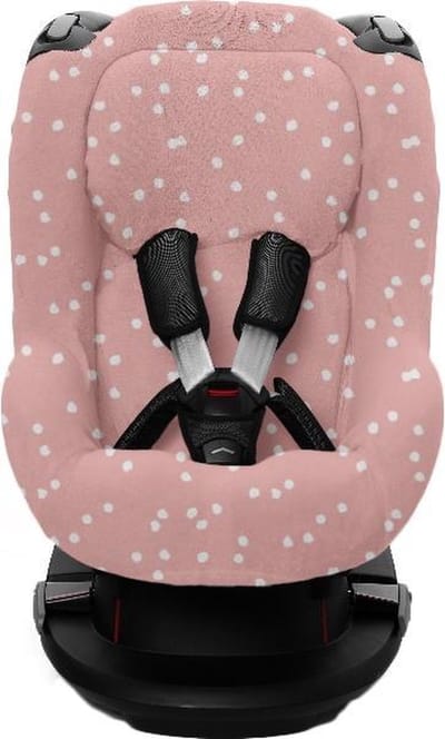 Briljant Baby - Autostoelhoes Axiss - Spots - Pink - Zomerhoes - 100% Katoen