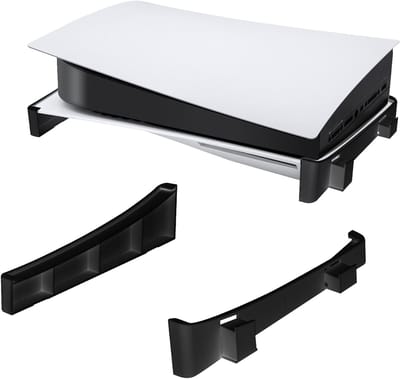 Horizontale Stand voor PS5 Console, Basis Houder voor PS5 Schijf en Digitale Editie, Met Antislip Pads - Zwart, Geschikt voor Gaming en Console Accessoires