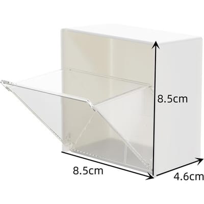 Huishoudelijke Artikelen Plastic Wandrek Badkamer Organizer Make-up Wattenstaafjes Make-up Doosje voor Kleine Spullen Opbergdoosjes voor Sieraden white